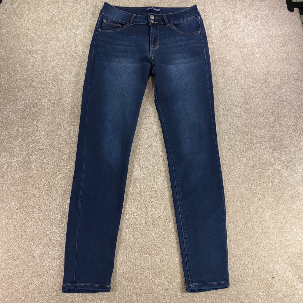 WallFlower Skinny Jeans Womens 11 Long Dark Wash Ultra Fit High Rise Denim
